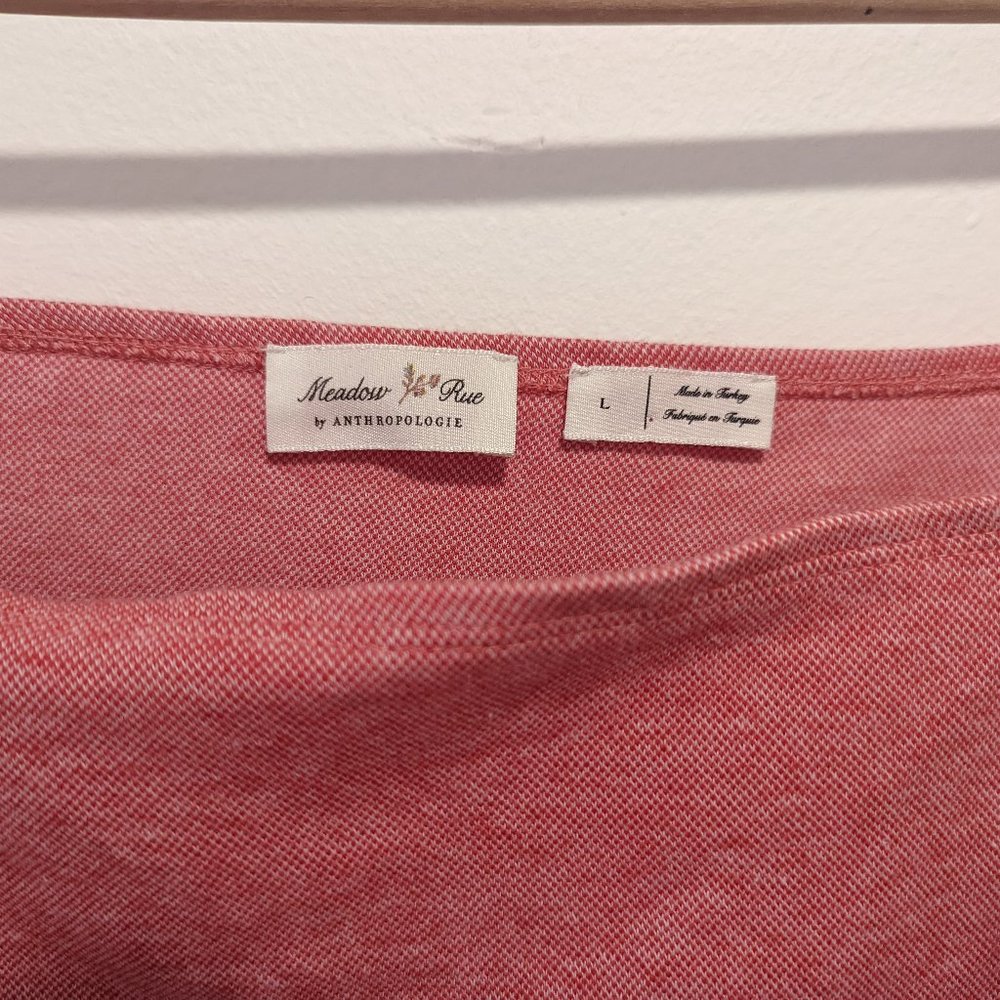 Anthropologie Meadow Rue Red Side Button Tank - Picture 4 of 7